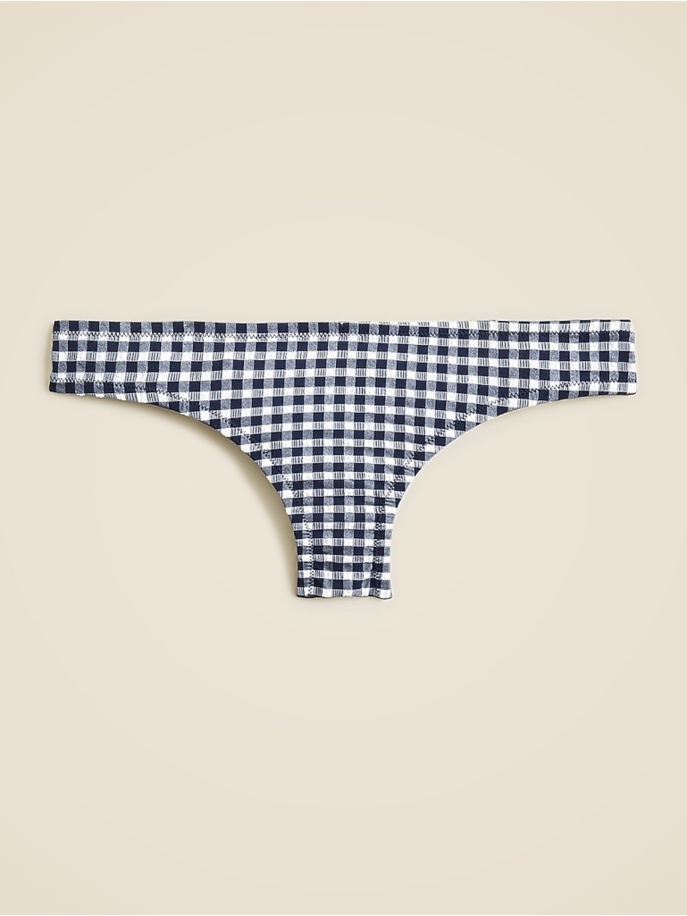 J. Crew Heritage Navy and White Gingham Bikini Bottom